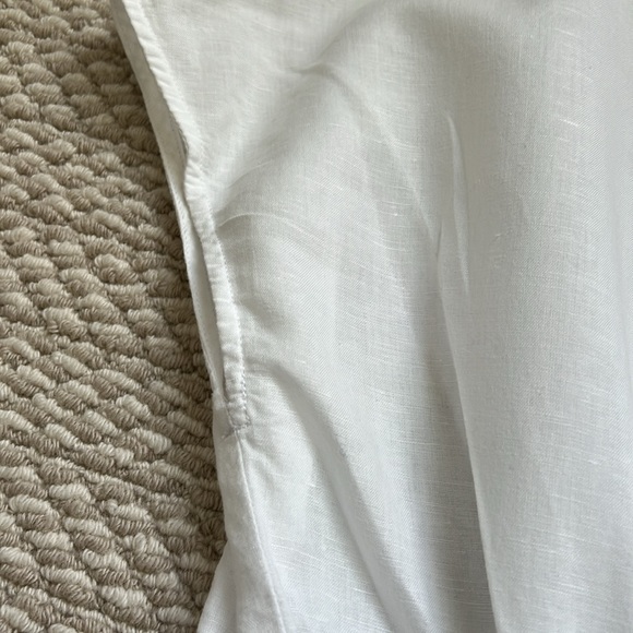 JMcLaughlin Linen Cotton Blend Swim Coverup with drawstring - Picture 5 of 7